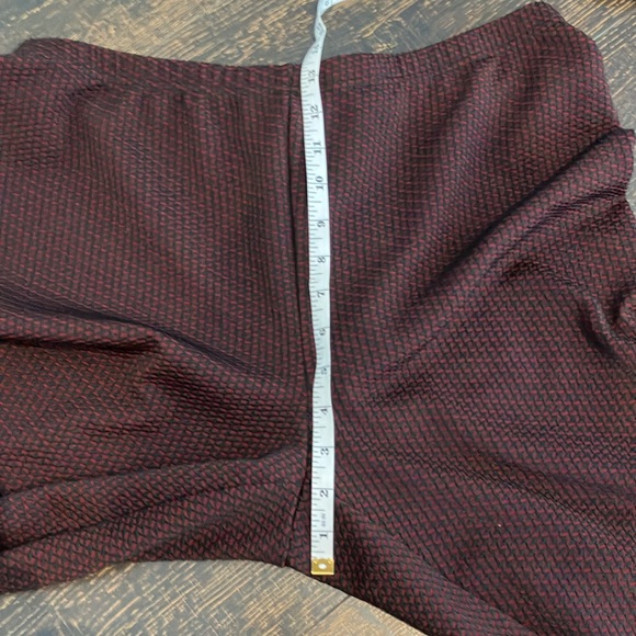 Love & Legend | Burgandy & Black high rise leggings - Picture 6 of 9